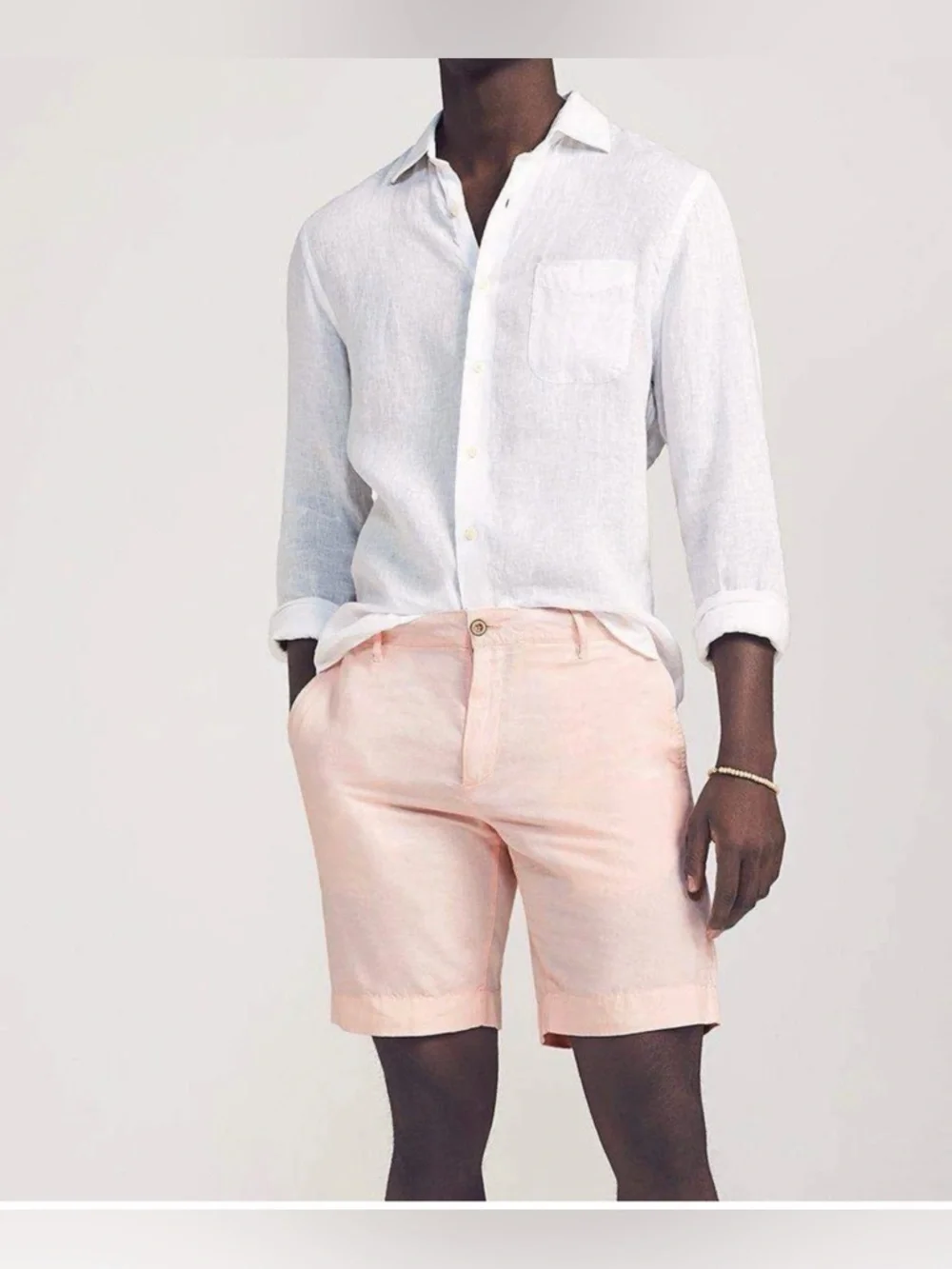 Faherty Pink Linen Blend Shorts NWT Coastal Resort Vacation Summer Style‎ SZ 40
